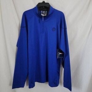 NEW Men's Large Protege Activewear jacket athlete athleisure zip BLUE NWT NOS
